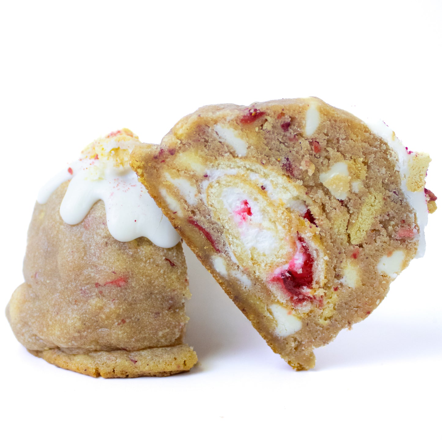 Strawberry Shortcake Stuffed Cookie