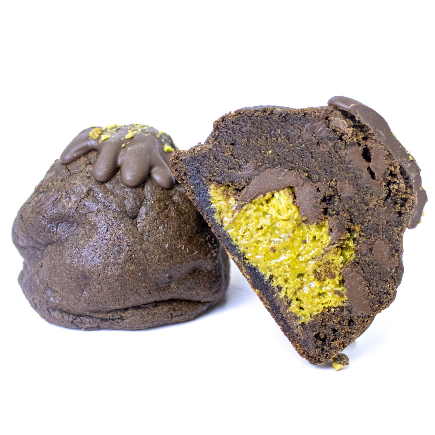 Dubai Chocolate Brownie Stuffed Cookie
